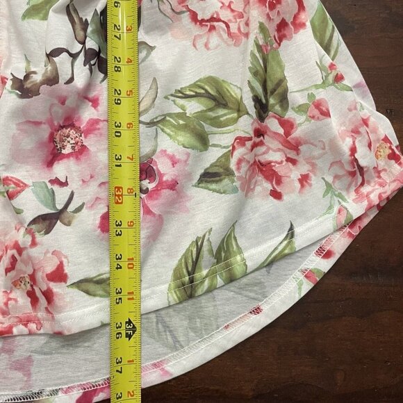 Show Me Your Mumu One Size White Pink Floral Belted Robe Garden of Blooms Kimono - Picture 12 of 12